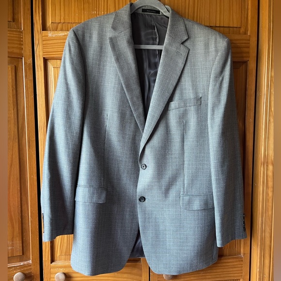 Ralph Lauren Modern Fit Plaid Silk-Wool Men’s Suit Jacket| Sz 46L - Picture 2 of 13